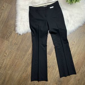Theory Black Wool blend Flat Front straight Pant